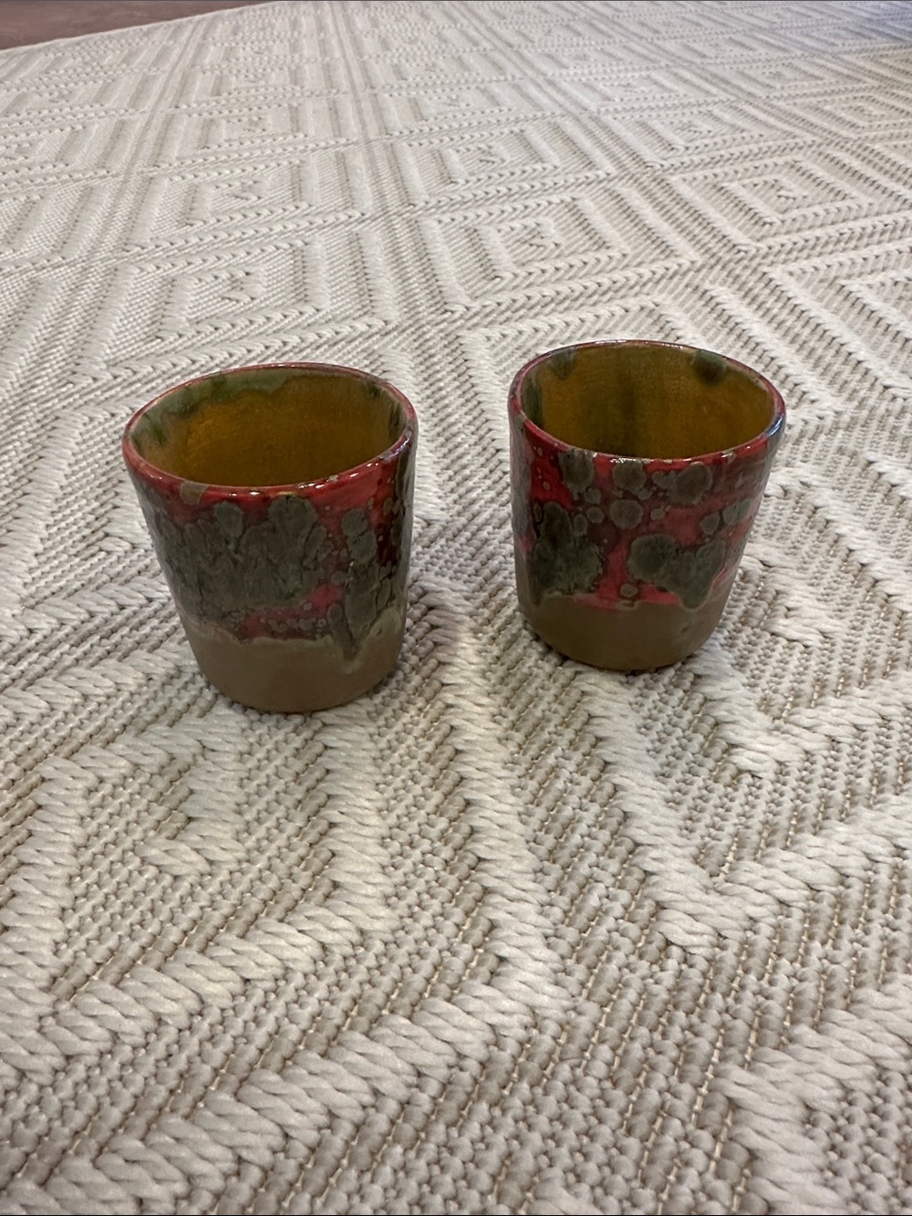 Set of 2 Decorative Pottery